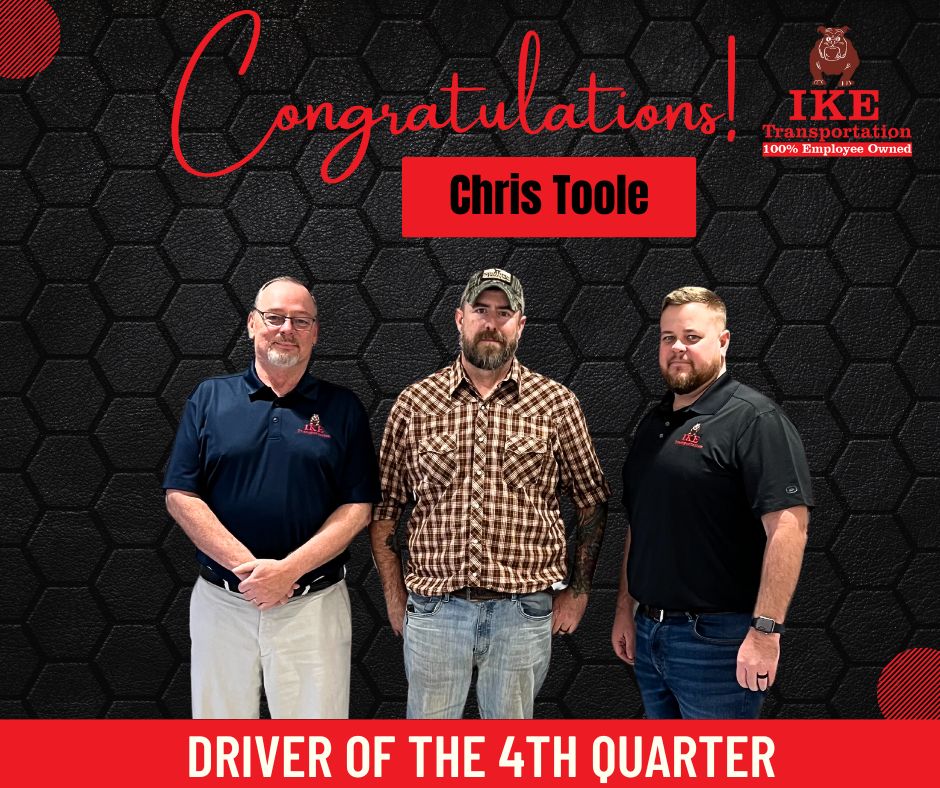 IKE Driver Of The 4th Quarter 2024 – Chris Toole